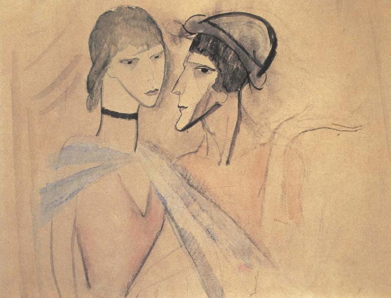 Marie Laurencin Younger boy and girl